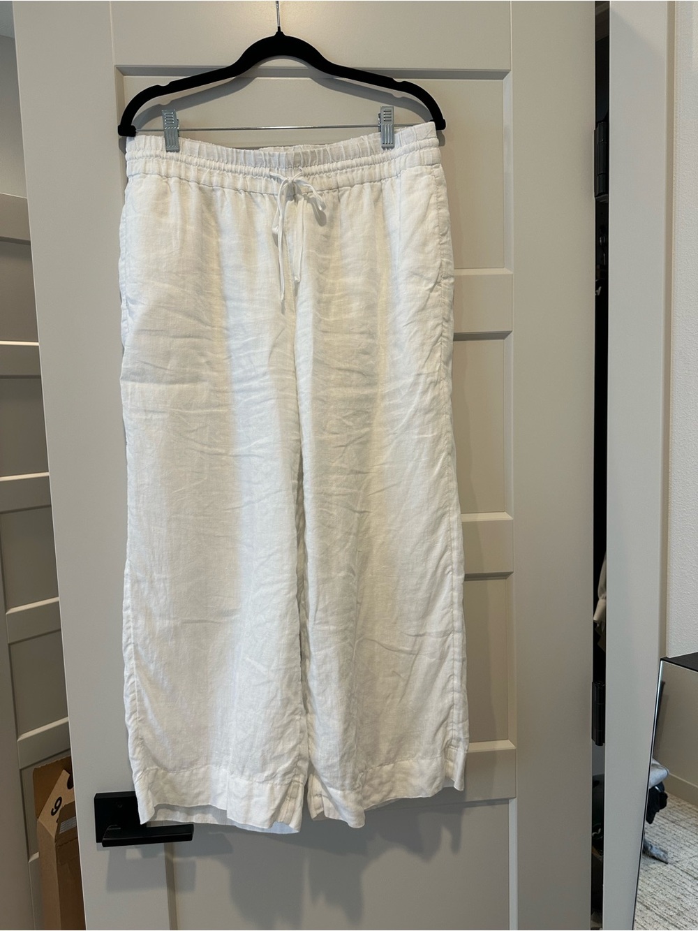 J Crew linen pants, lined.